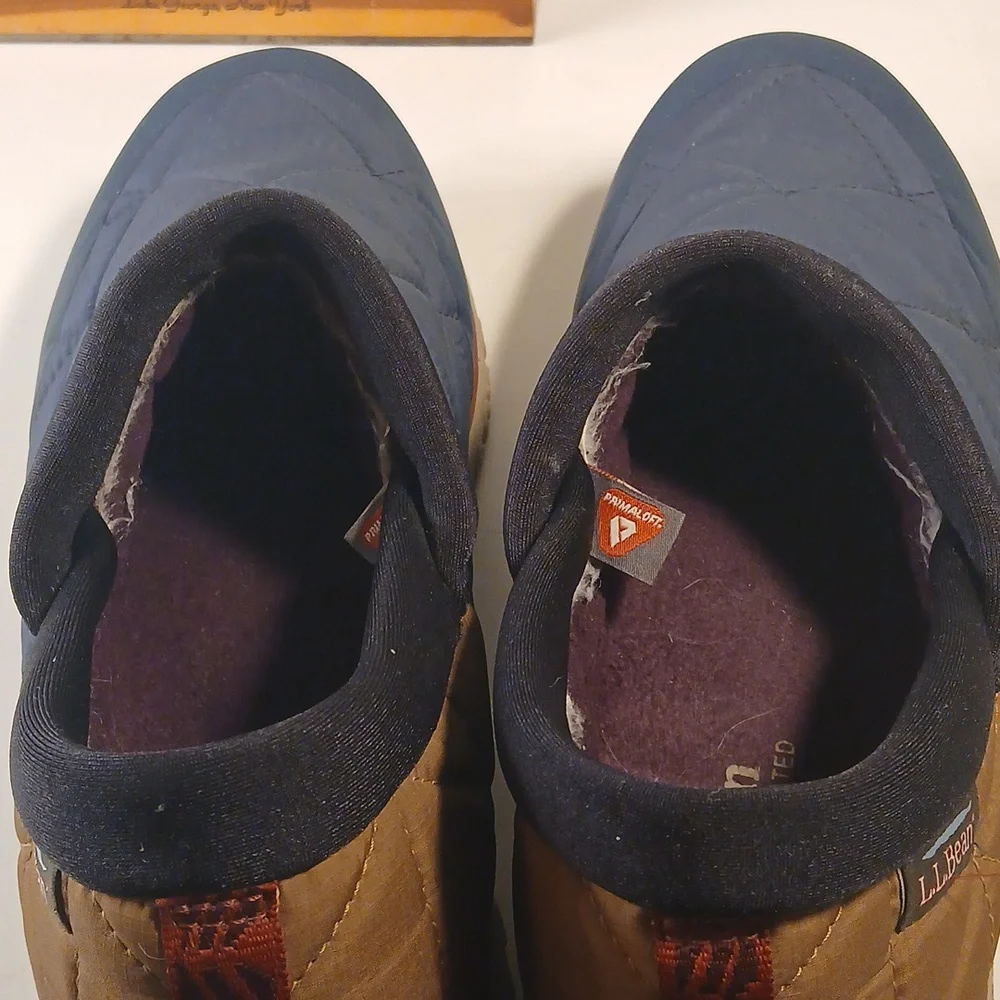 LL Bean Womens Ultralight Primaloft All Westher Water Resistant Slip Ons Sz 8 M
